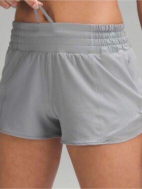 Lululemon hotty hot gray short 2.5" Lined